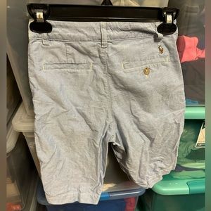 🌼SPRING READY🌼 POLO Ralph Lauren OXFORD Chino Shorts LIGHT BLUE Boys Sz 12